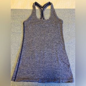LuluLemon Racer Back tank. Size 4 regular length. Heathered Blue.